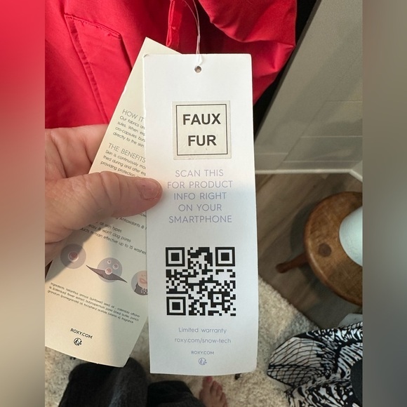 NWT ROXY RED PULLOVER SKI/BOARD JACKET SIZE LARGE - Picture 11 of 15